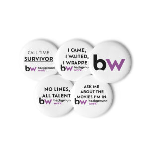 Set of pin buttons